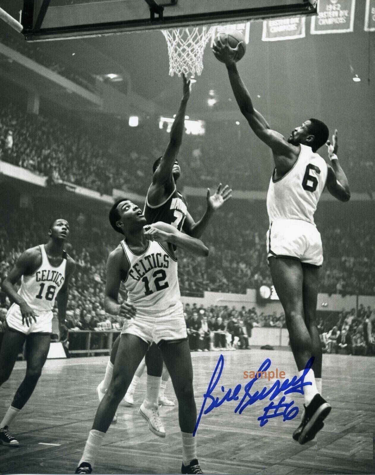 Bill Russell Reprint Photo 8x10 Signed Autographed Man Cave Gift Boston Celtics