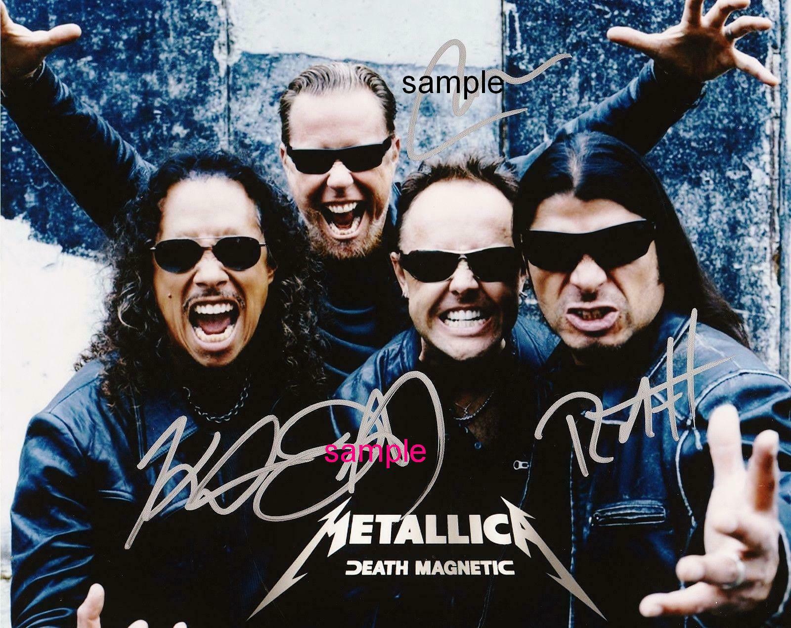 Metallica Band Reprint 8x10 Autographed Signed Photo James Hetfield Lars Ulrich